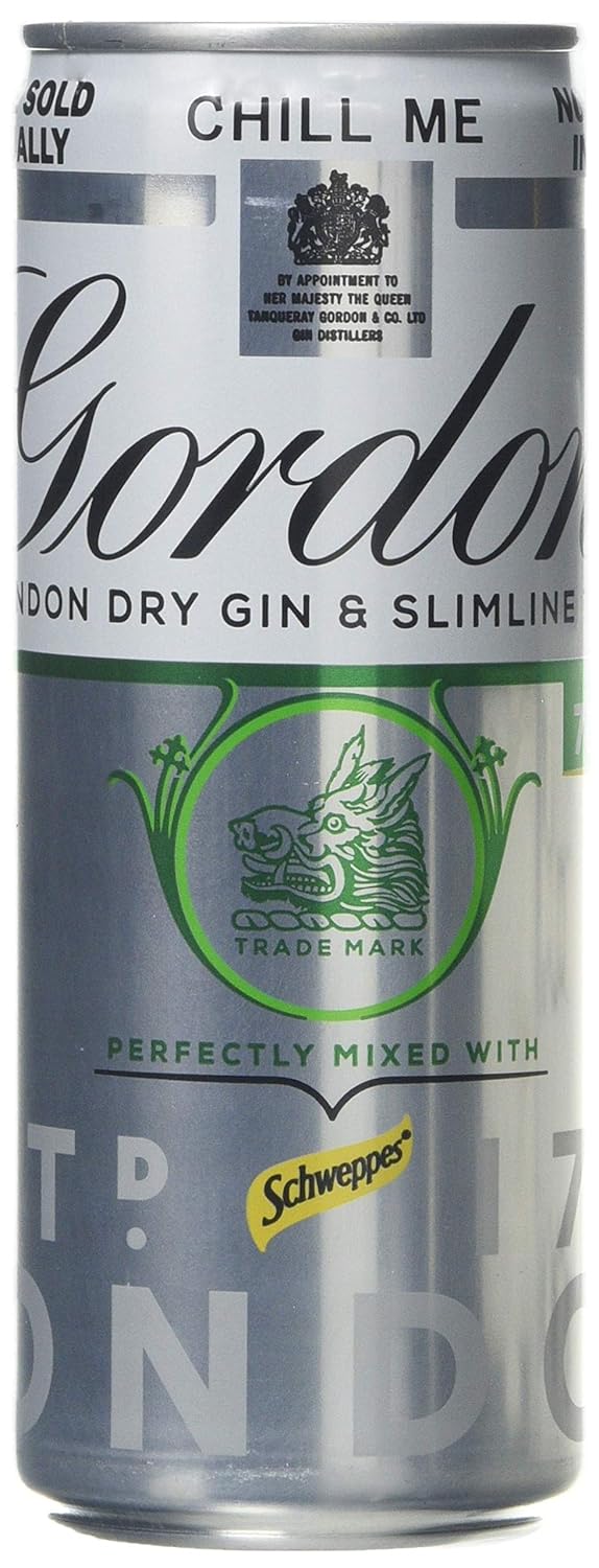 Gordon's Gin and Slimline Tonic Premix, 250 ml, Case of 4 Amazon.co.uk