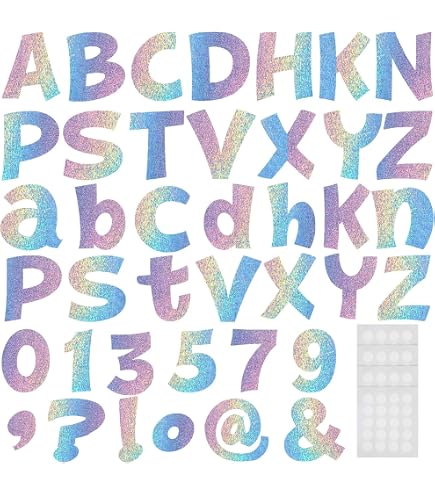 Letter Board Letters Only 134-Piece 5 Inch Bulletin Board Letters ...