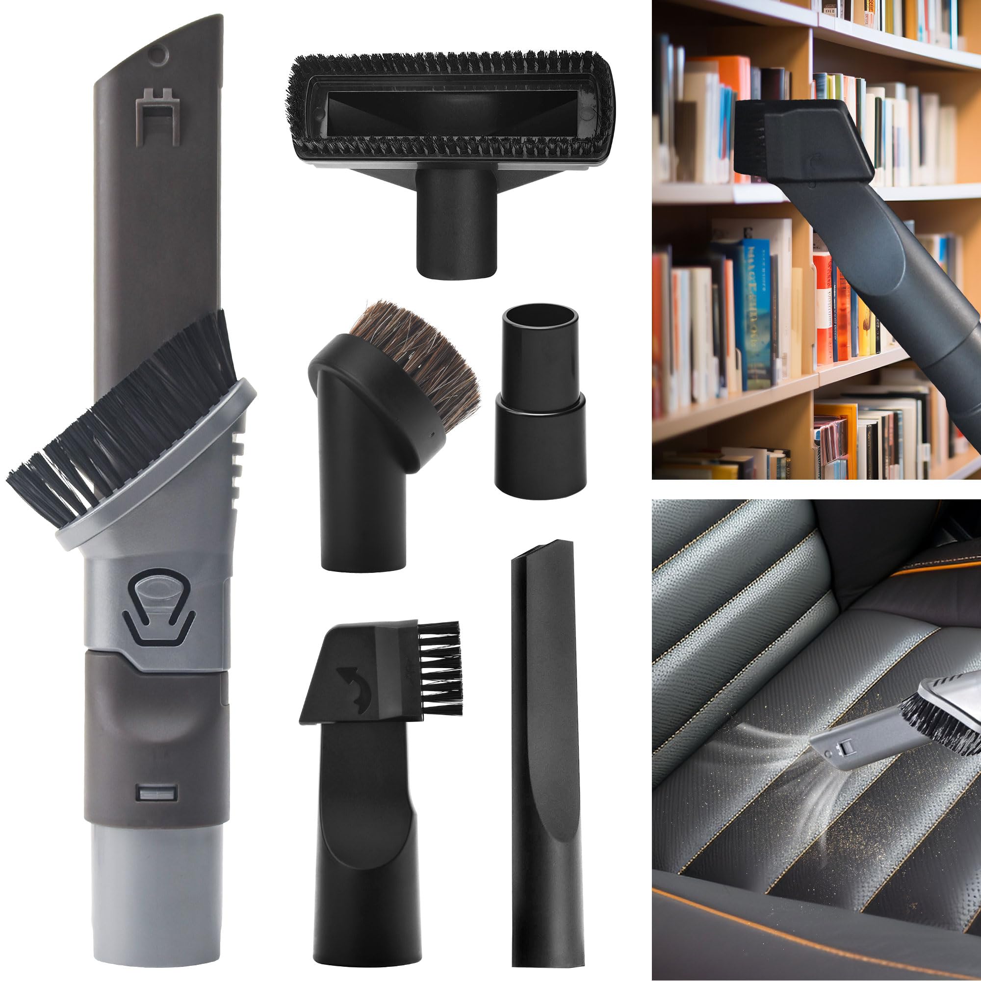 Photo 1 of 2-in-1 Duster Crevice Tool - by Ohoho - Vacuum Attachments for Shark Rotator and Rocket HV300 HV301 HV320 HV322 HV320 NV751 NV650 NV680 NV800 Series Vacuum Cleaner