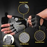 Flintronic Gym Gloves Breathable Microfiber Padded Palm Non-Slip Training Gloves view 3