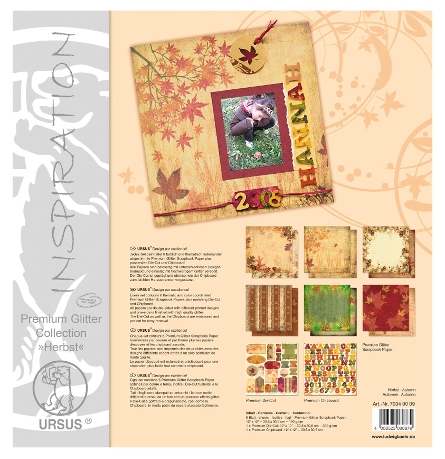 Ursus 70320001 - Premium Die-Cut Birthday Chip Board