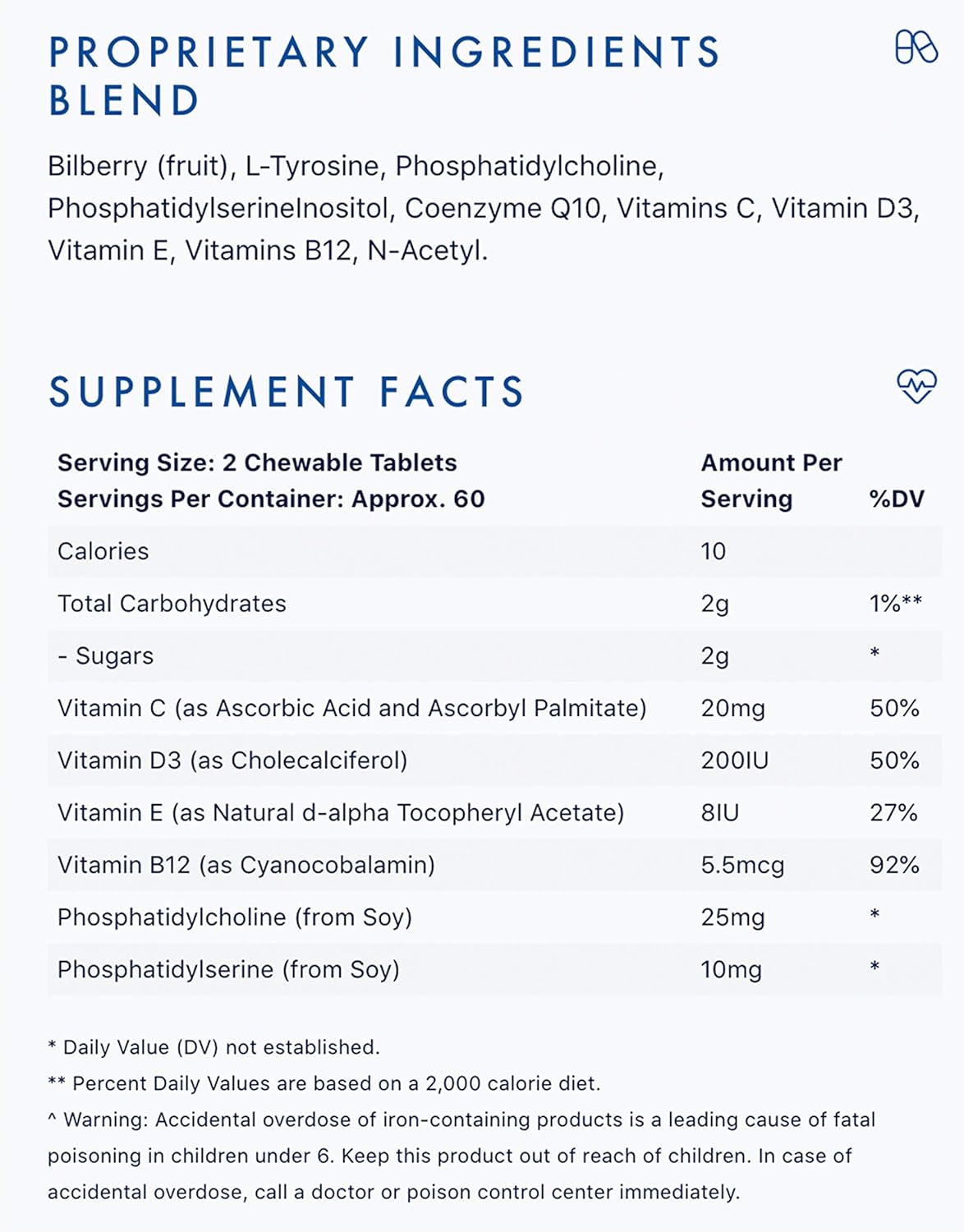 Focus Factor, Kids Extra Strength Daily Chewable for Brain Health Support, 120 Count: Health & Personal Care