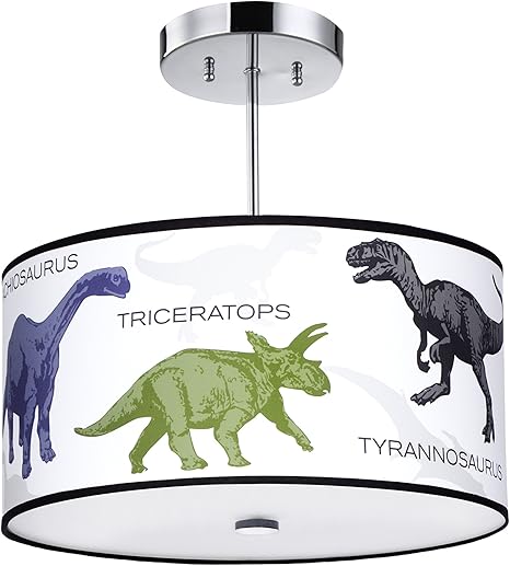 Firefly Kids Lighting Dinosaur Light Fixture 16 Inches 3 Light
