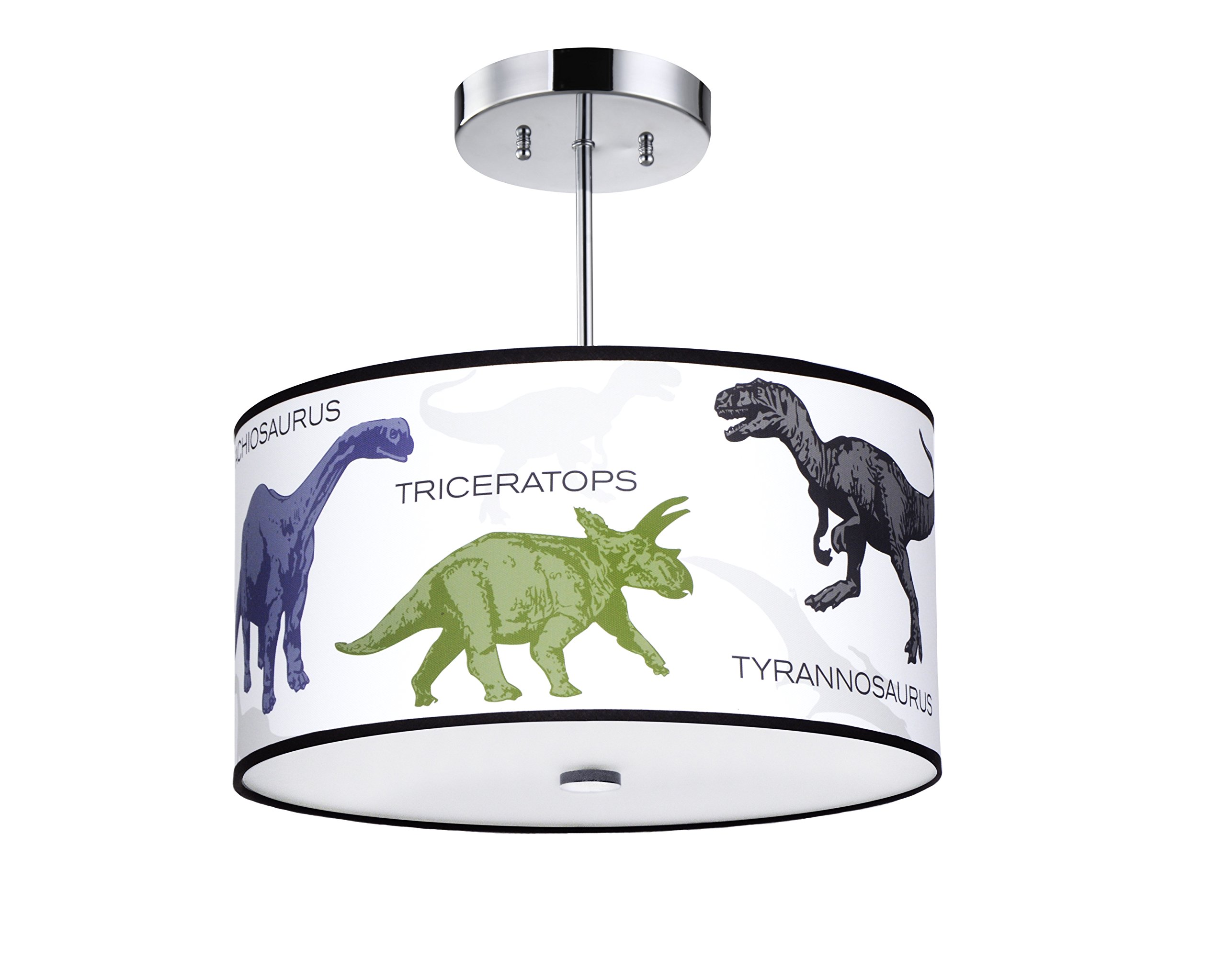 Firefly Kids Lighting Dinosaur Ceiling Light 16 Inches 3 Light