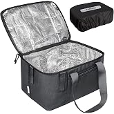 RAYMACE Bike Basket Liner &amp; Waterproof Cover Set, Insulated and Reusable | Bicycle Basket Bag, Bike Basket Accessories, Fits Most Bikes and E-Bike Basket Rear