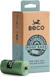 Beco Poo Bags Strong Leakproof 120 Count Mint Scent Recycled