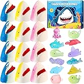 Shark Bath Bombs for Kids with Surprise Inside – 12 Pack Handmade Natural Clean Shower Bombs with Glow-in-The-Dark Ocean Toys, Great Christmas, Holiday & Birthday Gift for Boys Girls Kids Toddlers