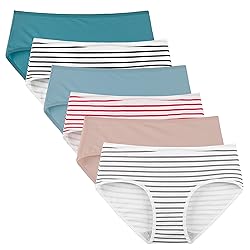 INNERSY Womens Underwear Cotton Hipster Panties