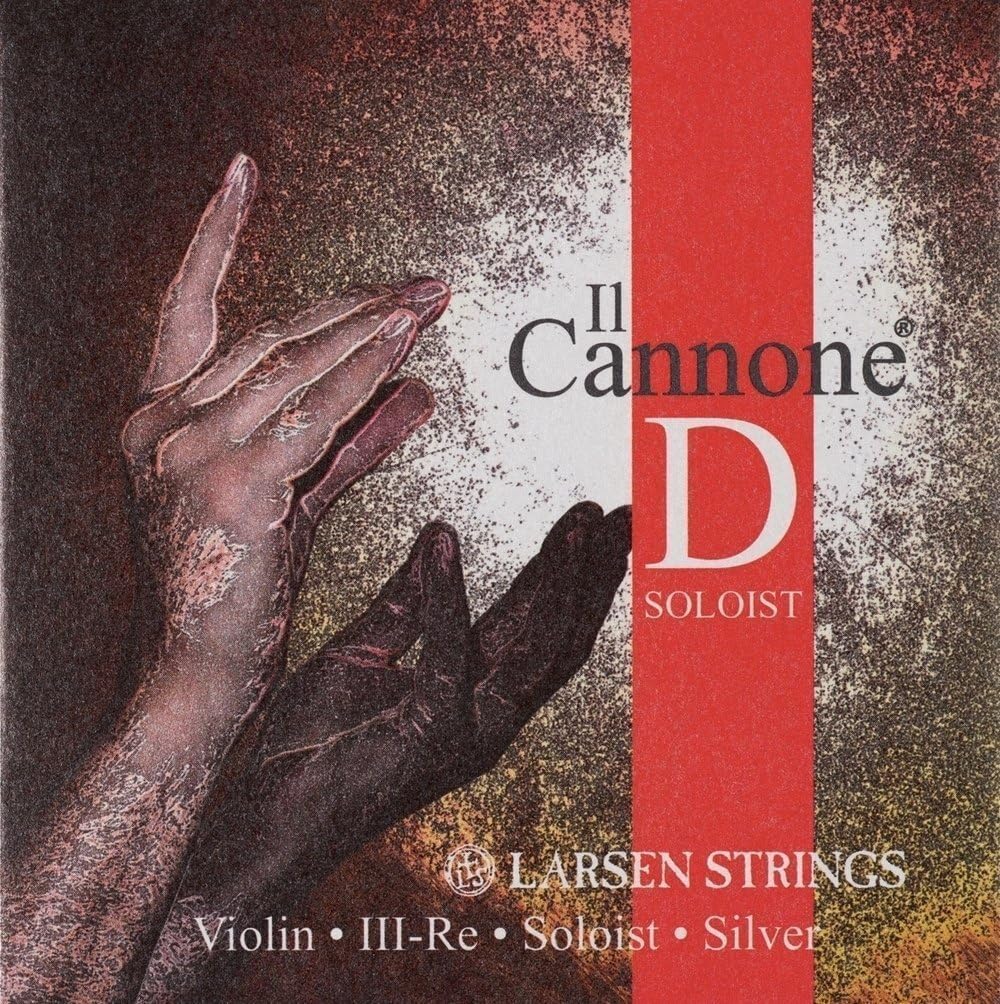 LARSEN STRINGS Violin Strings II Cannone D Silver Soloist