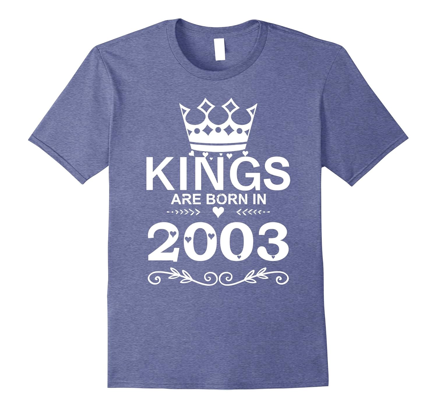 Kings Are Born In 2003 Shirt 14th Birthday Gift Boy Vintage Art