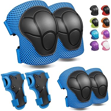 Gilet De Protection Enfant Avec Coudières Et Genouillères - Taille 42x38x8 Cm, Pour 4-8 Ans - EVA/PP, Pour Vélo, Skate, Roller