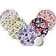 Libre 3 Sensor Covers Waterproof, Amolyfe 10 Pack Freestyle Libre 3 Covers, Bump-Proof with Hard Cap, Waterproof Breathable Medical CGM Adhesive Patches, 14-Day CGM Protection (P.Flower)