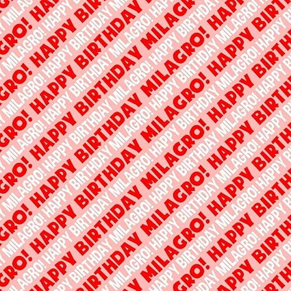 Milagro Joyeux Anniversaire Premium Papier Cadeau Papier D Emballage Rouleau Red Amazon Fr Fournitures De Bureau