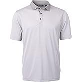 Cutter & Buck Mens Virtue Eco Pique Micro Stripe Recycled Mens Polo