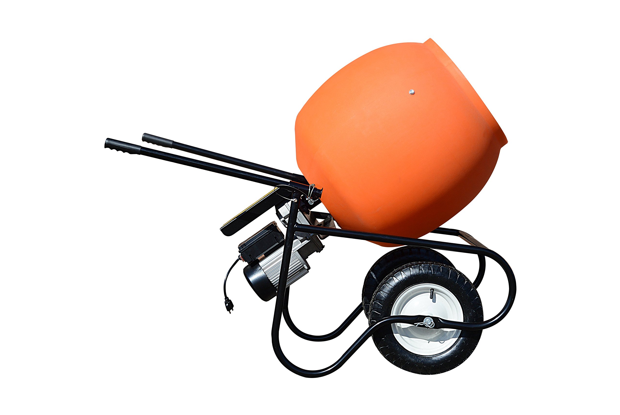 3/4 HP 6 Cubic Ft. Direct Drive Portable Cement Mixer, Rust Free High