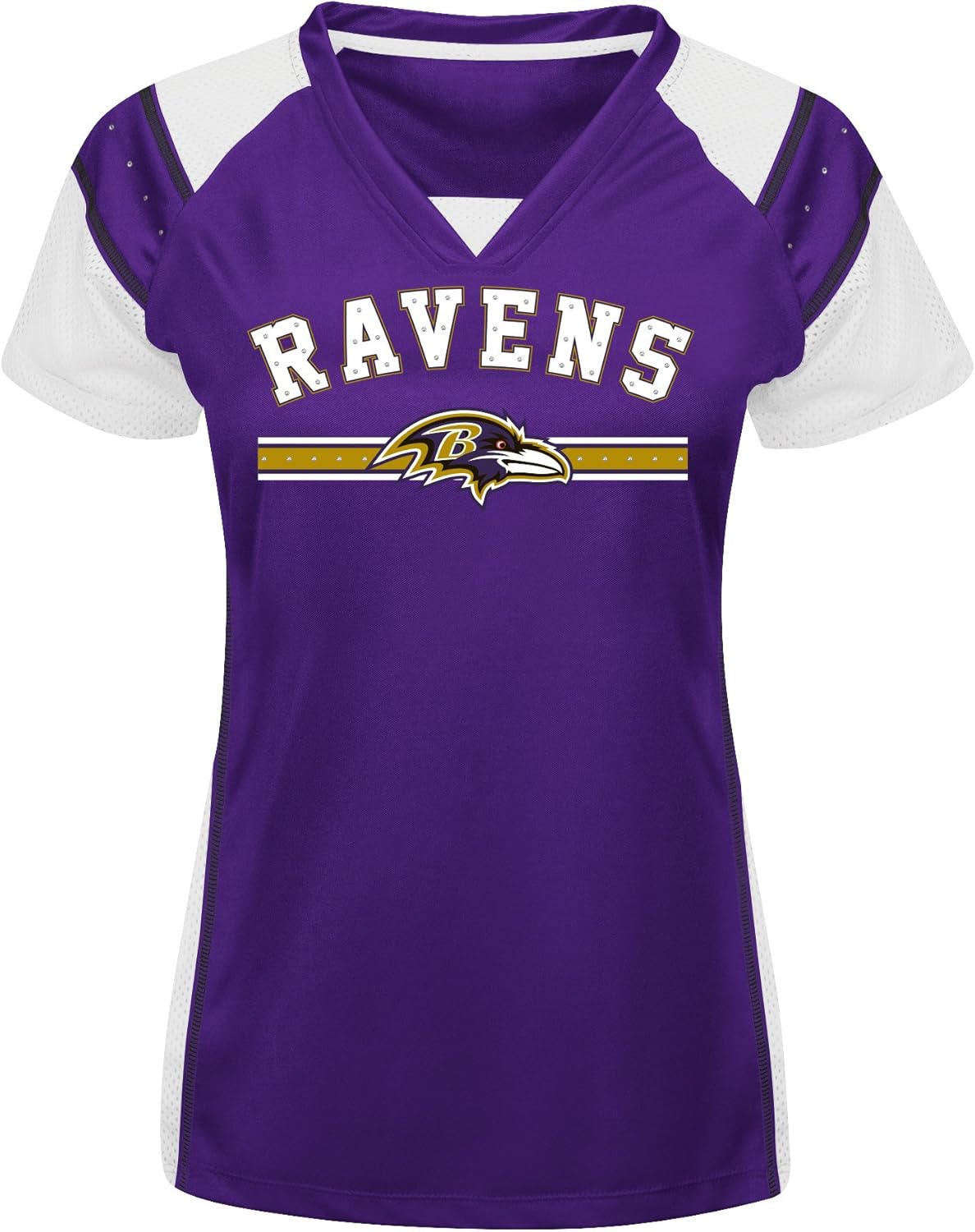 NFL Women's Short Sleeve Raglan VNeck Tee Clothing