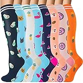 bropite Compression Socks for Women & Men 8 Pairs Circulation-Compression Socks 20-30 mmhg-Best for Running,Nurse,Travel,Yoga