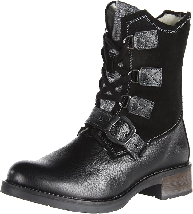 Bos. & Co. Women's Burlington Boot, Black Leather, 41 EU