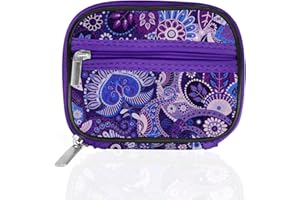 Serfeymi Weekly Travel Pill Organizer Case for Purse with Removable 7 Day Box, Fashionable Pill Container for Medicine, Vitamin, Supplement - Purple 01