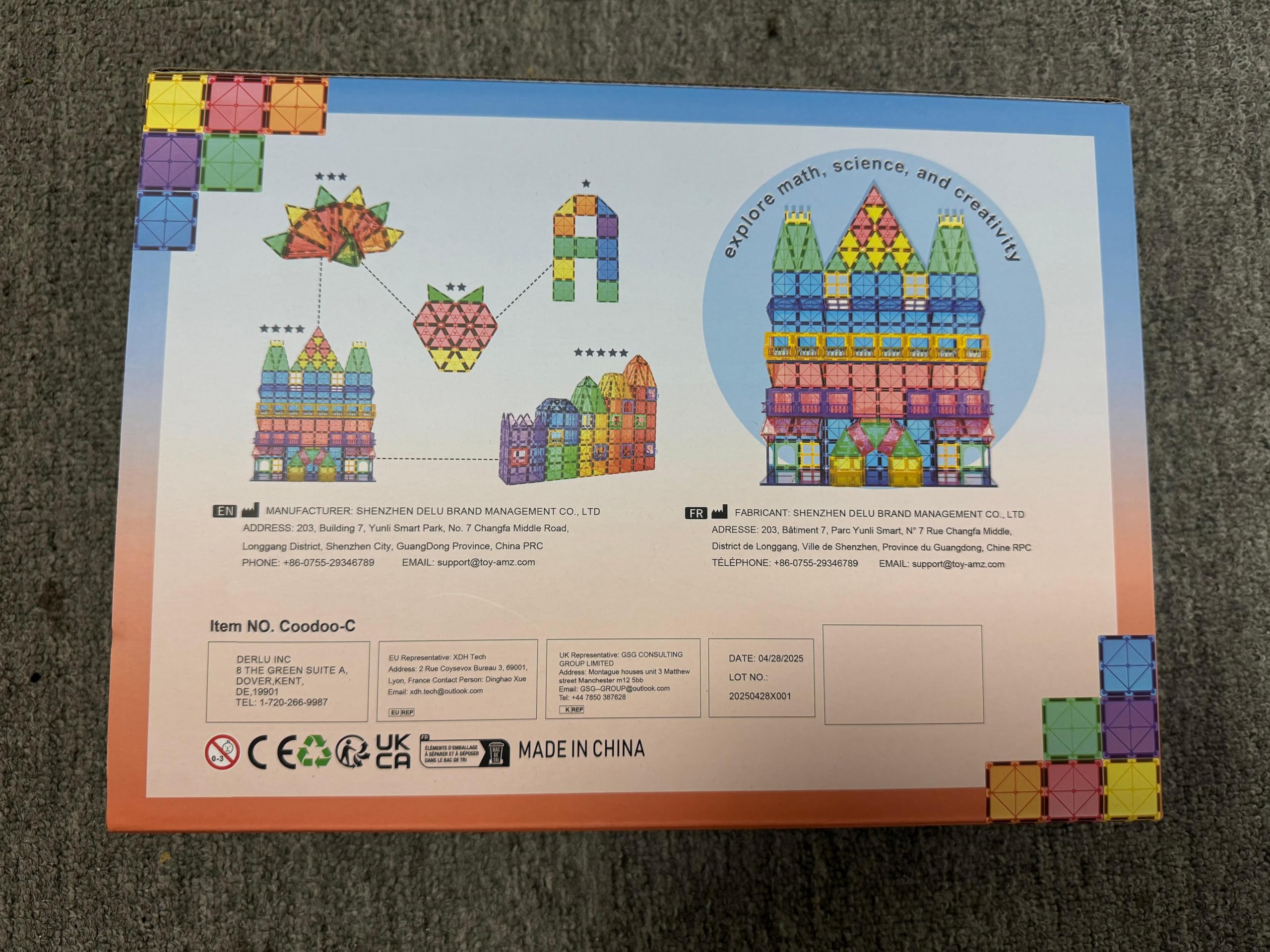 100PCS Magnetic Tiles STEM Building Toys Set with 2 Cars, Sensory Stacking Magnetic Blocks for Toddlers & Kids, Ideal for Preschool Montessori Toys Christmas Birthday Gifts for Boys & Girls Ages 3+