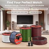 GEARit 2x1.5mm² Speaker Cable 60.96m 200ft 16AWG Twin Core CCA Black view 6