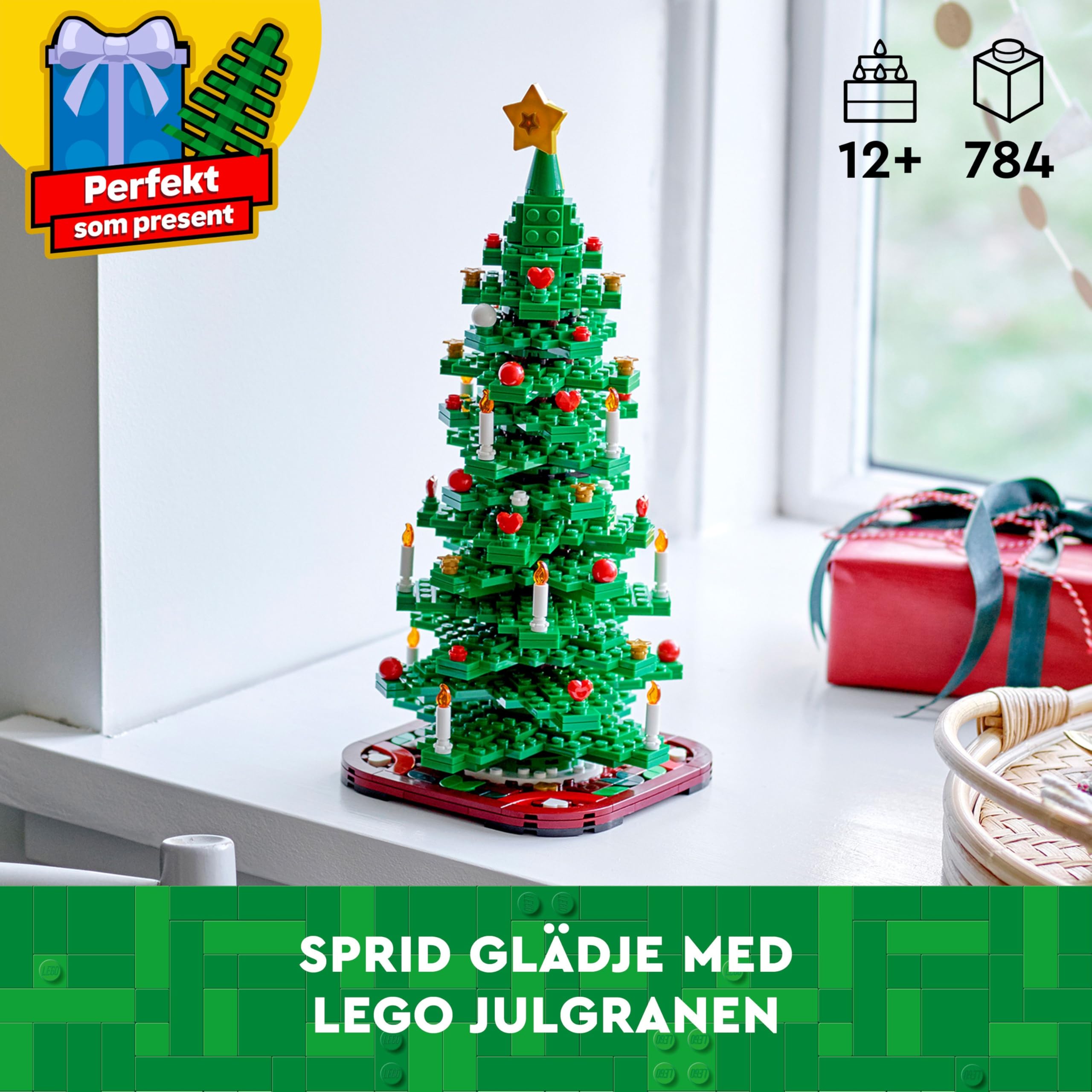 LEGO Weihnachtsbaum - 2-in-1 Bauset - Spielzeug für Kinder ab 9 Jahren - DIY Deko zum Bauen und Ausstellen - Geschenk zu Weihnachten für Jungen, Mädchen und Erwachsene - 40573 3