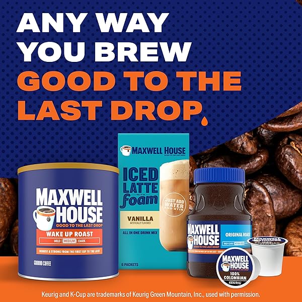MAXWELL HOUSE 28.4OZ GROUND COFFEE MEDIUM WAKE UP ROAST