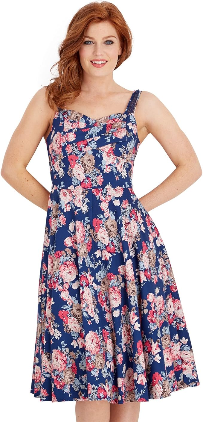 Joe Browns Women's Into The Night Summer Dress, Multicoloured (Pink