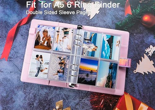 a5 card sleeve Size suitable for 6 rings 10 Sheets A5 Binder Sleeves