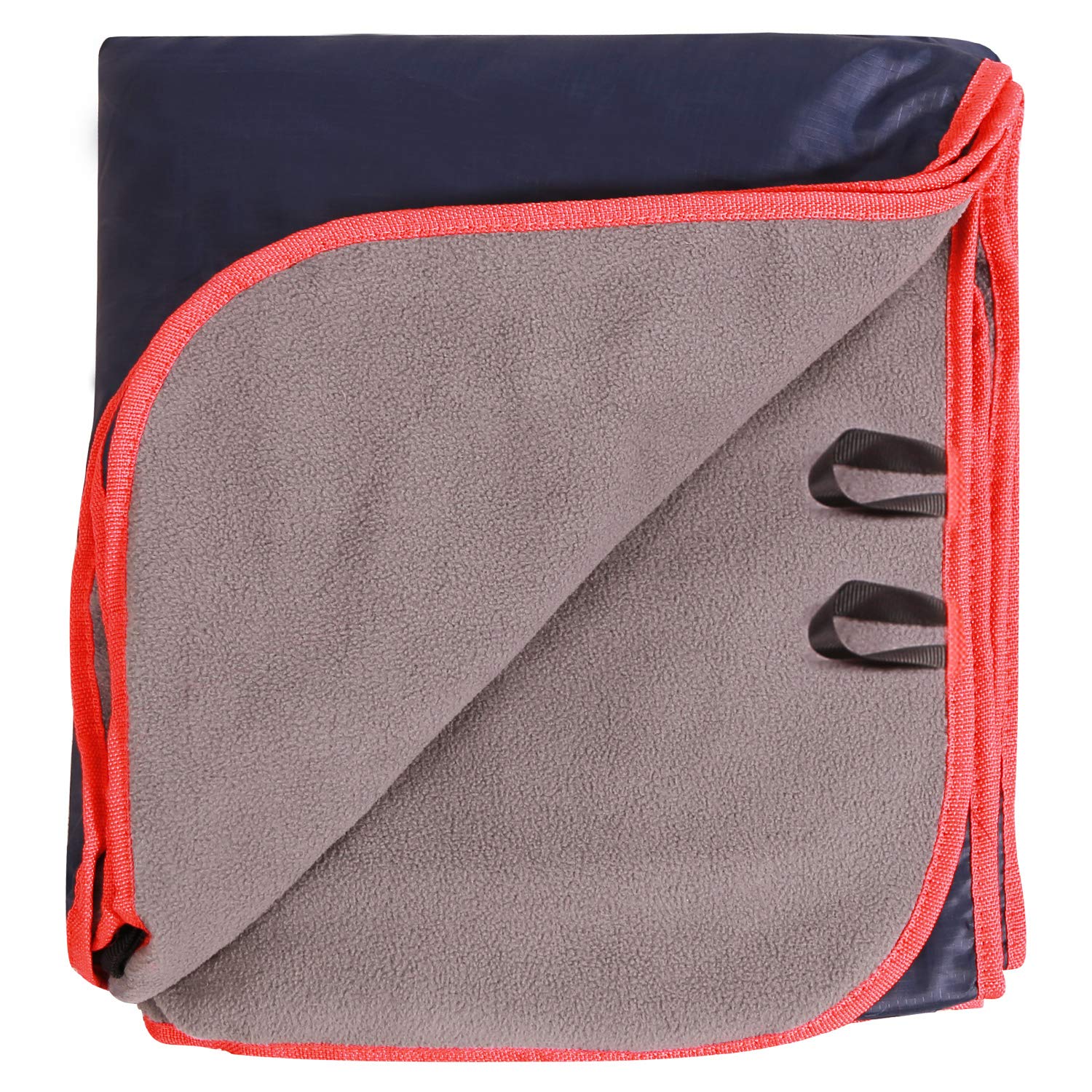 Photo 1 of REDCAMP Large Waterproof Stadium Blanket for Cold Weather, Soft Warm Fleece Camping Blanket Windproof for Outdoor Sports, Dark Blue