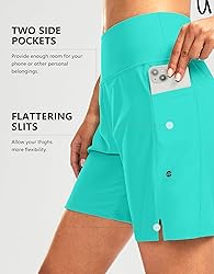 G Gradual Women's 7" Long Swim Board Shorts High