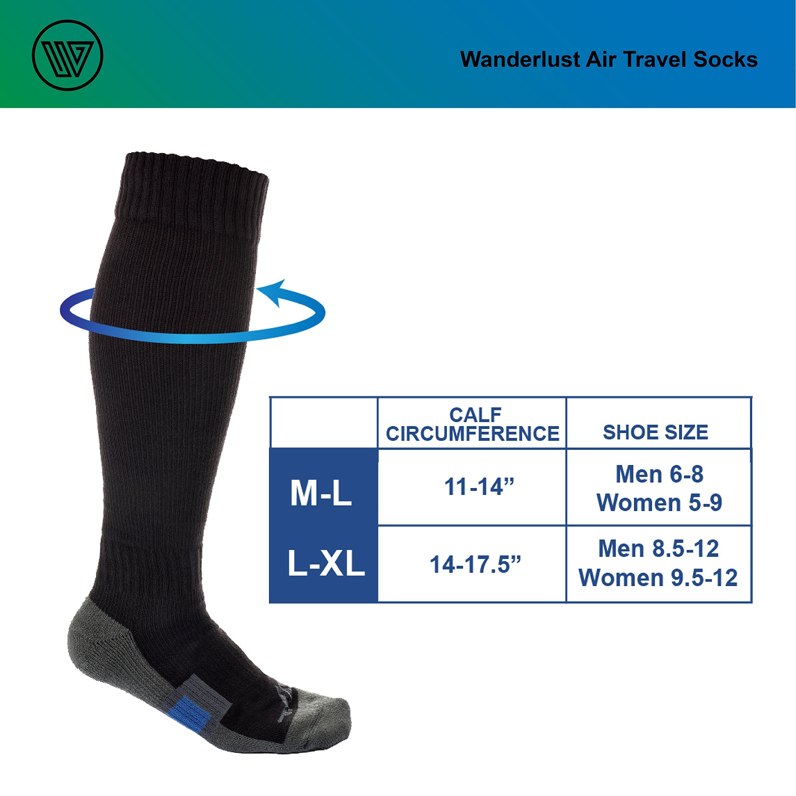 Wanderlust Travel Compression Socks Premium Graduated Support