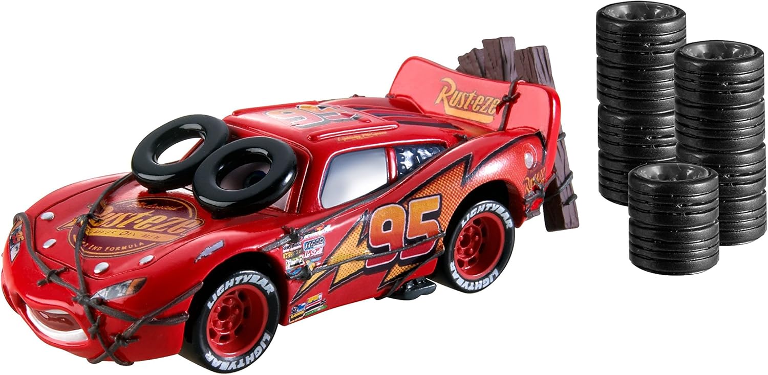 Disney Cars Daredevil McQueen Vehicle by Mattel, Medium - Image 4