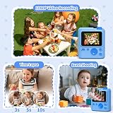 Gofunly Kids Camera Instant Print 2.0-Inch 32GB Card 5 Rolls Paper 3-12 view 3