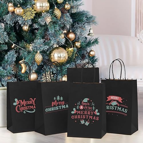 Amazon Black Gift Bags With Handles MESHA Black Gift Bags Inch