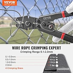 VEVOR Wire Rope Crimping Tool and Cutter Up To