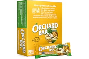 Orchard Bars Non-GMO Fruit & Nut Bars, Pineapple Coconut Macadamia, 1.4 Oz, Pack of 12