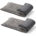 RelaxCoo Microwave Heating pad with Washable Cover 7 * 16" Microwavable Heat Pad for Neck Shoulder, Cramps, Back Pain Relief, Warm Compress Bean Bag Moist Heat Pack for Muscles, Joints, 2 Pack
