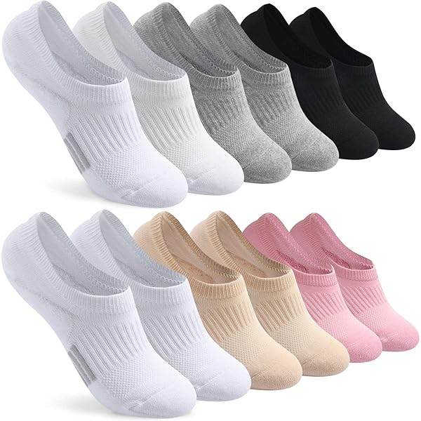 EALLCO Womens Ankle Low Cut Socks Athletic Cushioned Running Socks For Women 6 Pairs - View #9