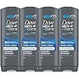 Dove Men+Care Sport Care Body, Face & Hair Wash, Power + Renew, 24H Nourishing Micromoisture Technology, 532mL (4-Pack)
