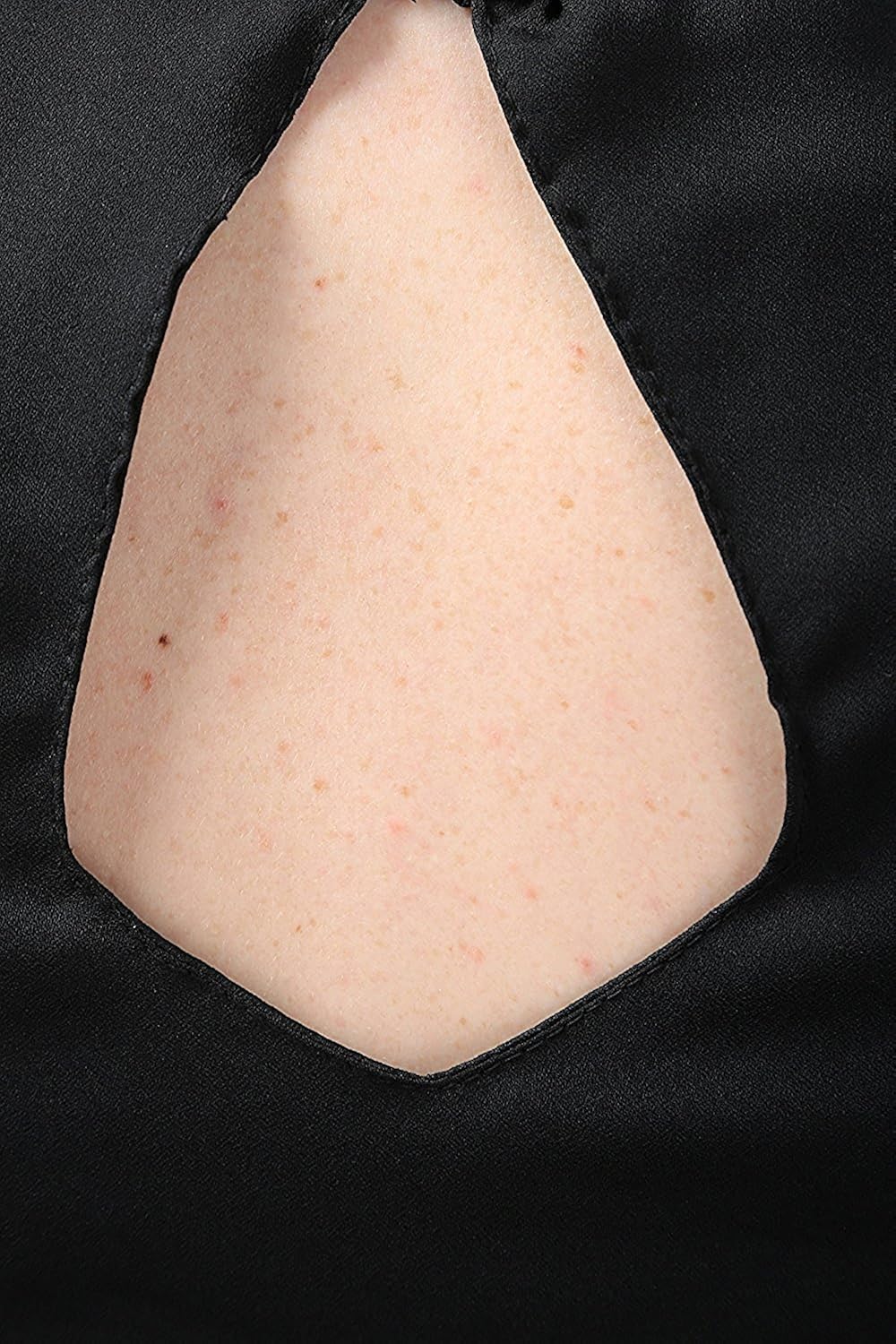 my swag women's georgette sleeveless high neck cape dress