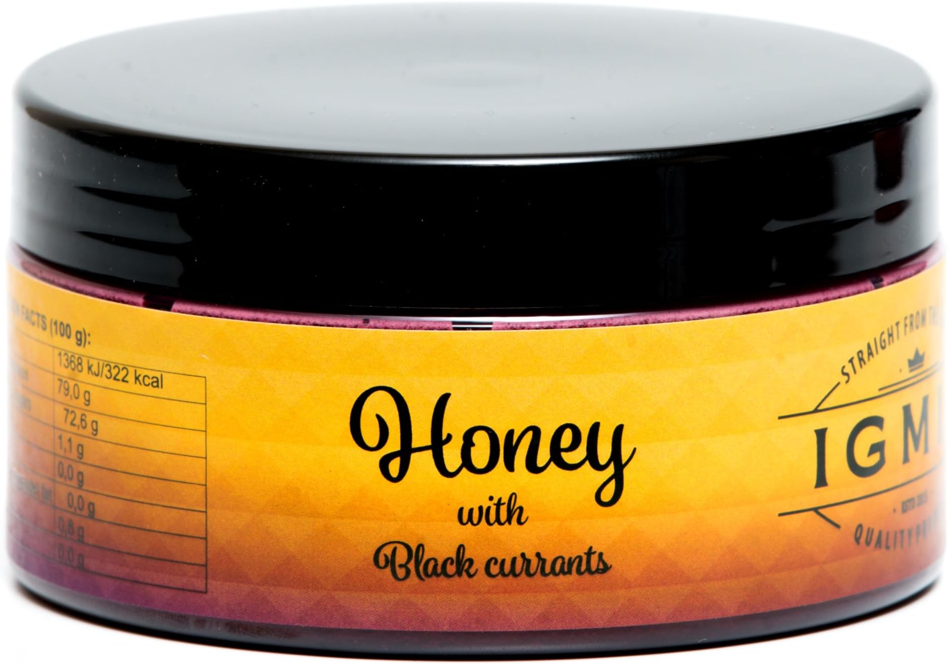 Igmis Creamed Honey with Black Currants 0.5 kg - Healthy Alternative to Jam …