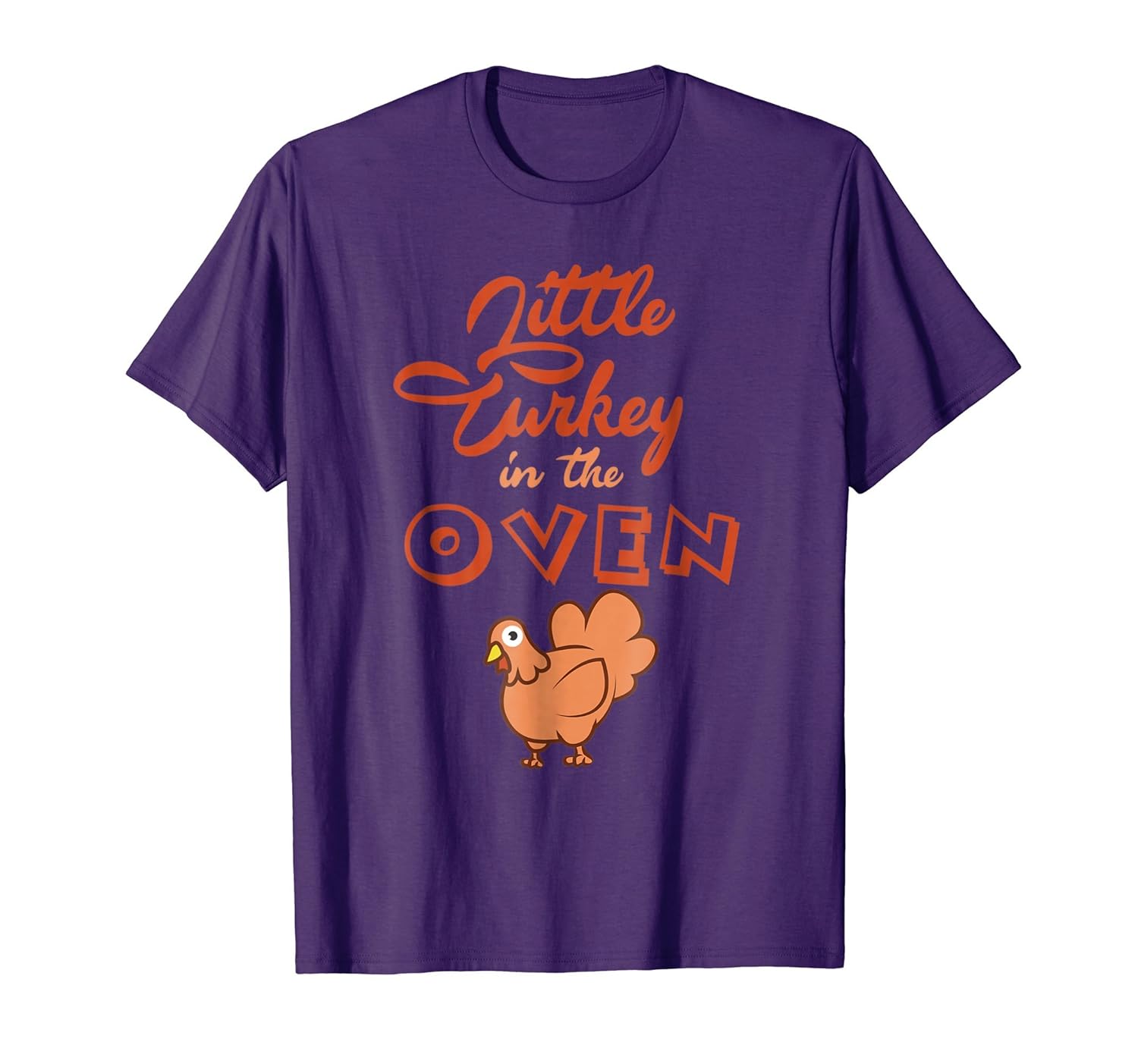 Little Turkey In The Oven T Shirt Thanksgiving Pregnancy Teeln Lntee