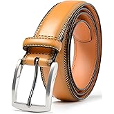Carlo Fellini Belts For Men - Men's Dress Belt - Hand Made 100% Cow Leather Belt For Men