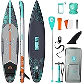 Niphean Inflatable Paddle Board with Accessories 10'6''/12'6'' Stable SUP | 450/550 lbs Capacity, Hardshell Stand Up Paddle Board, Adults Youth Beginner, Anti-Slip, Repair Kit, Men Women