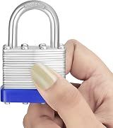 BELLE VOUS Heavy Duty Padlocks 12 Pack 6mm Shackle Outdoor Weatherproof view 3