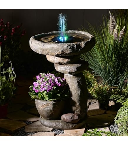Amazon.com: Henri Studio 4033F2RL Zen 3-Bowl Fountain, One Size