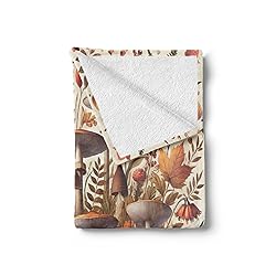 Ambesonne Fall Throw Blanket, Woodland Botanical