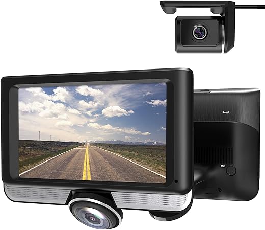 Amazon Luu 360度全方位記録ドライブレコーダー 前後2カメラ 4 5インチタッチパネル 1080pフルhd撮影 300万画素高画質 地デジ電波干渉対策済 暗視機能 Gセンサー エンジン連動 駐車監視 常時 ループ録画 ドライブレコーダー本体 車 バイク