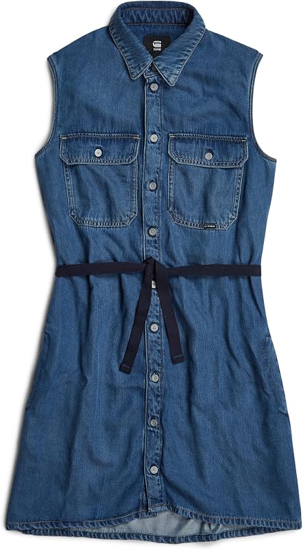 Para Mujer Vestido Soft Cargo, Azul (Faded Whirlpool D24872-D548-G645), M
